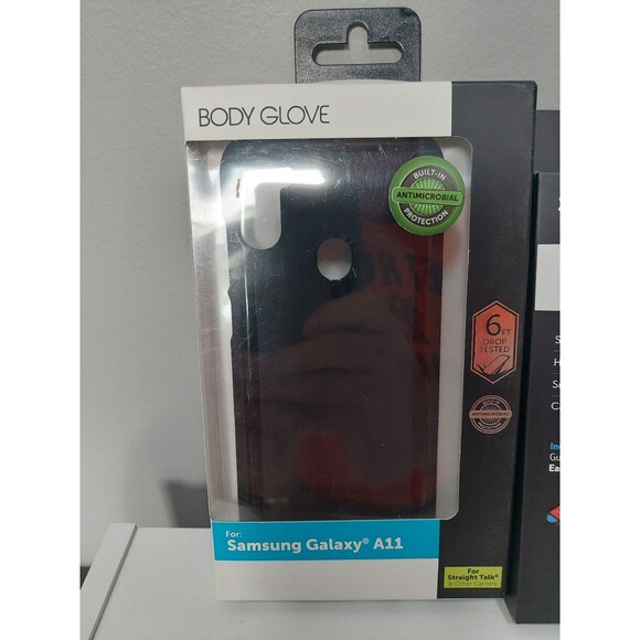 Body Glove Slim Cell Phone Case & Dura Glass Screen Protector Samsung Galaxy A11 - Picture 2 of 4